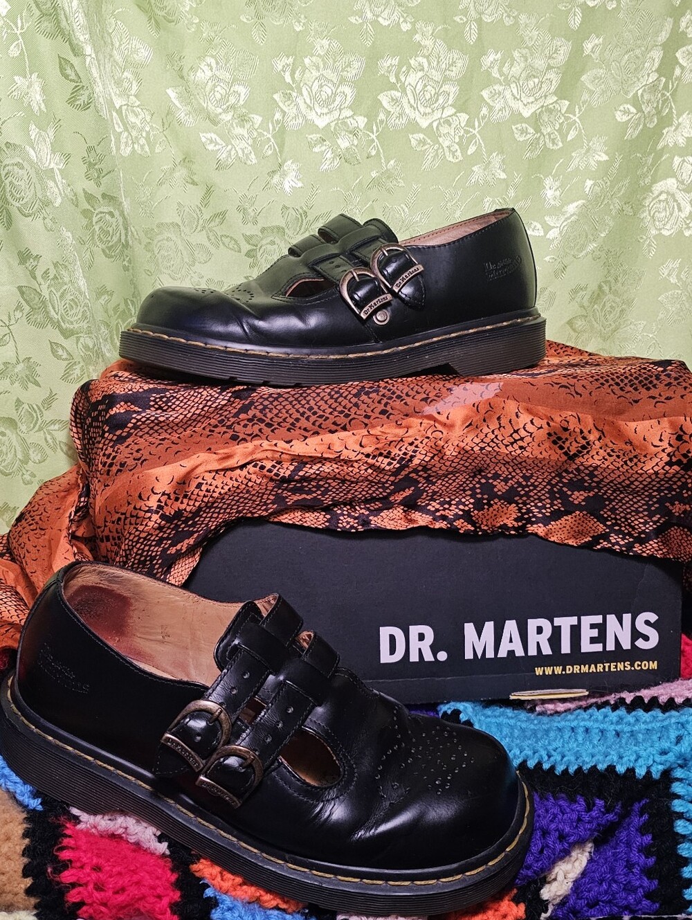Dr Martens Women's 8065 Mary Jane Shoe 12916 Smooth Black Leather US W9 EU 41